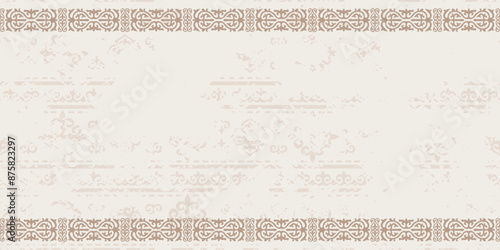 Ethnic background on the theme of Kazakh national ornament, frame, vector design	