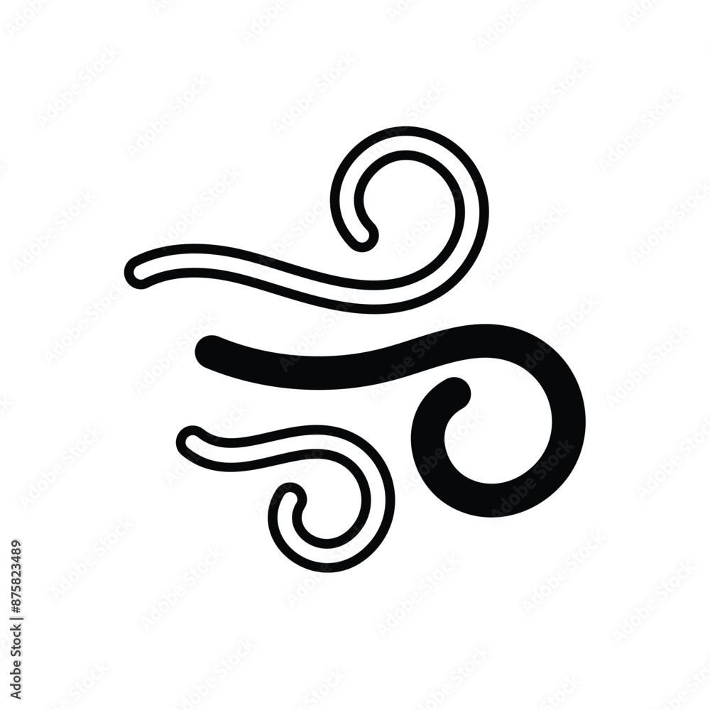 Wind vector icon Wind vector icon