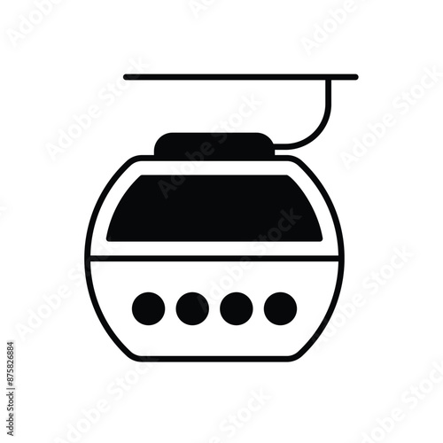 Ski Lift vector icon