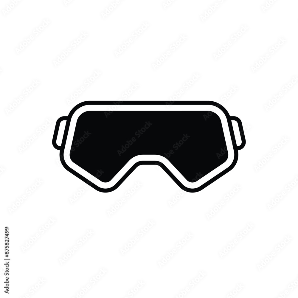 Ski Goggles vector icon Ski Goggles vector icon