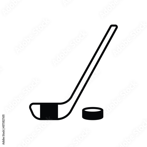 Canvas Print Ice Hockey vector icon