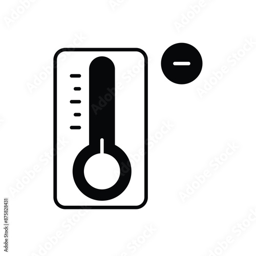 Temperature Minus vector icon
