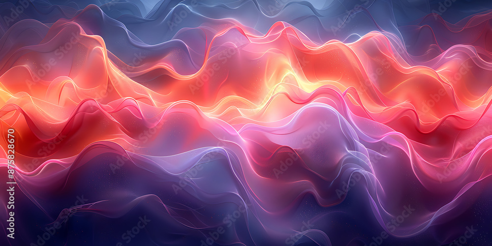 Obraz premium Minimalist Abstraction: Negative-Positive Space Banner