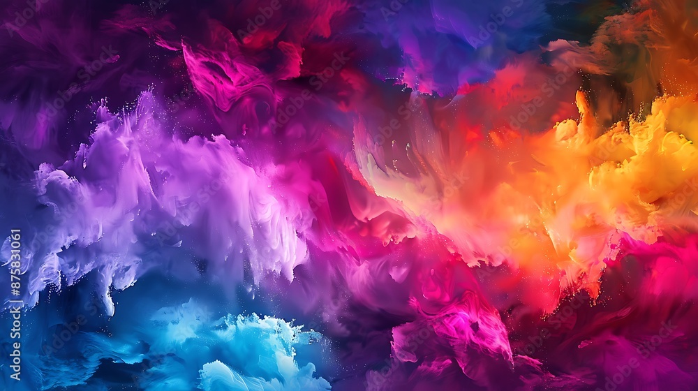 Dynamic Paint Explosion: Vibrant Colors Desktop Background Dynamic Paint Explosion: Vibrant Colors Desktop Background