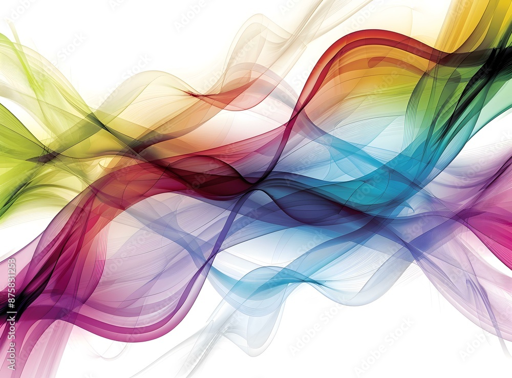 Colorful abstract waves Colorful abstract waves