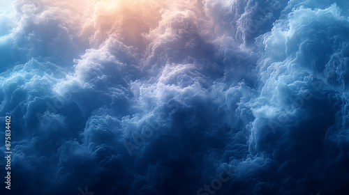 Stylized Cloud Computing Banner - Abstract Digital Art