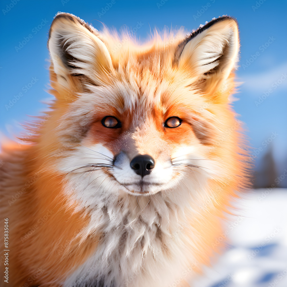 red fox portrait red fox portrait
