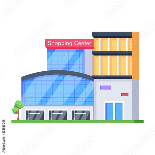 Check out this isometric icon of shopping center 

