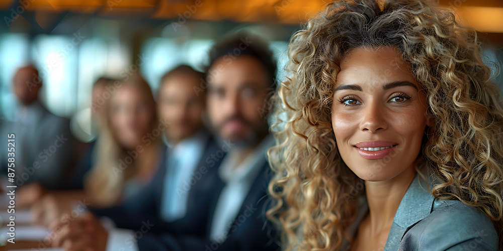 Inspirational Business Leader Guides Global Team Inspirational Business Leader Guides Global Team