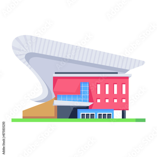Ready to use isometric icon of a superstore 

