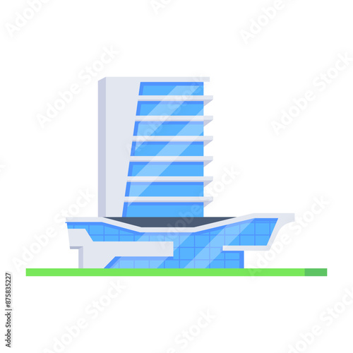 Check out this isometric icon of mall exterior 

