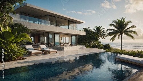 Wallpaper Mural A luxurious beachfront property  Torontodigital.ca