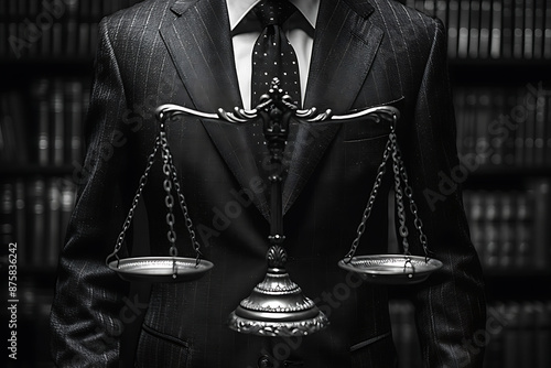 Professional Attorney in Action, Courtroom Focus