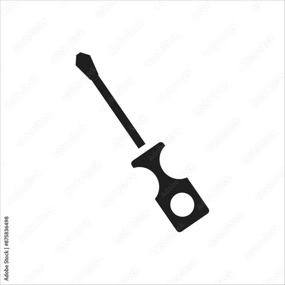 screwdriver vector icon line template screwdriver vector icon line template