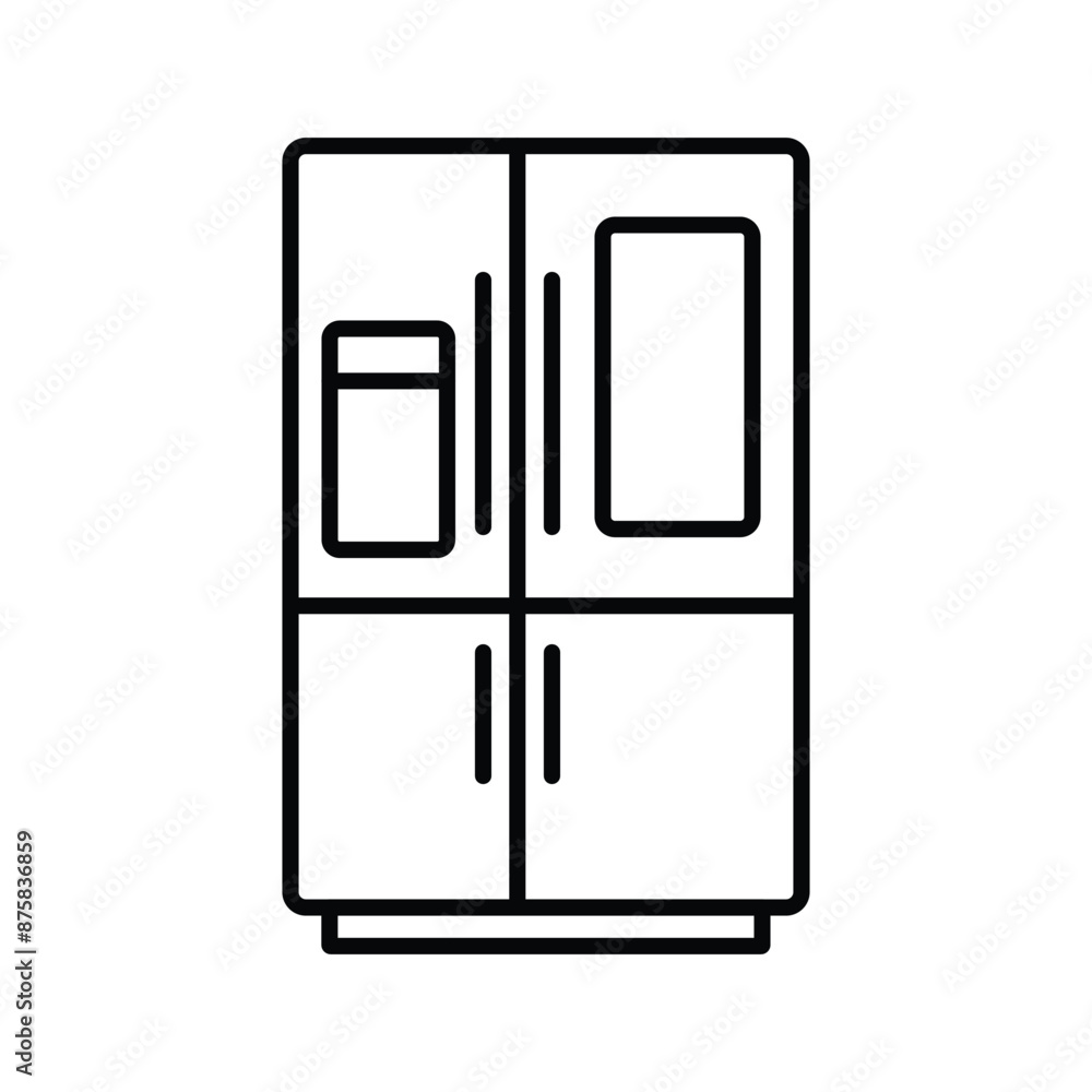 Refrigerator icon vector design templates simple and modern Refrigerator icon vector design templates simple and modern