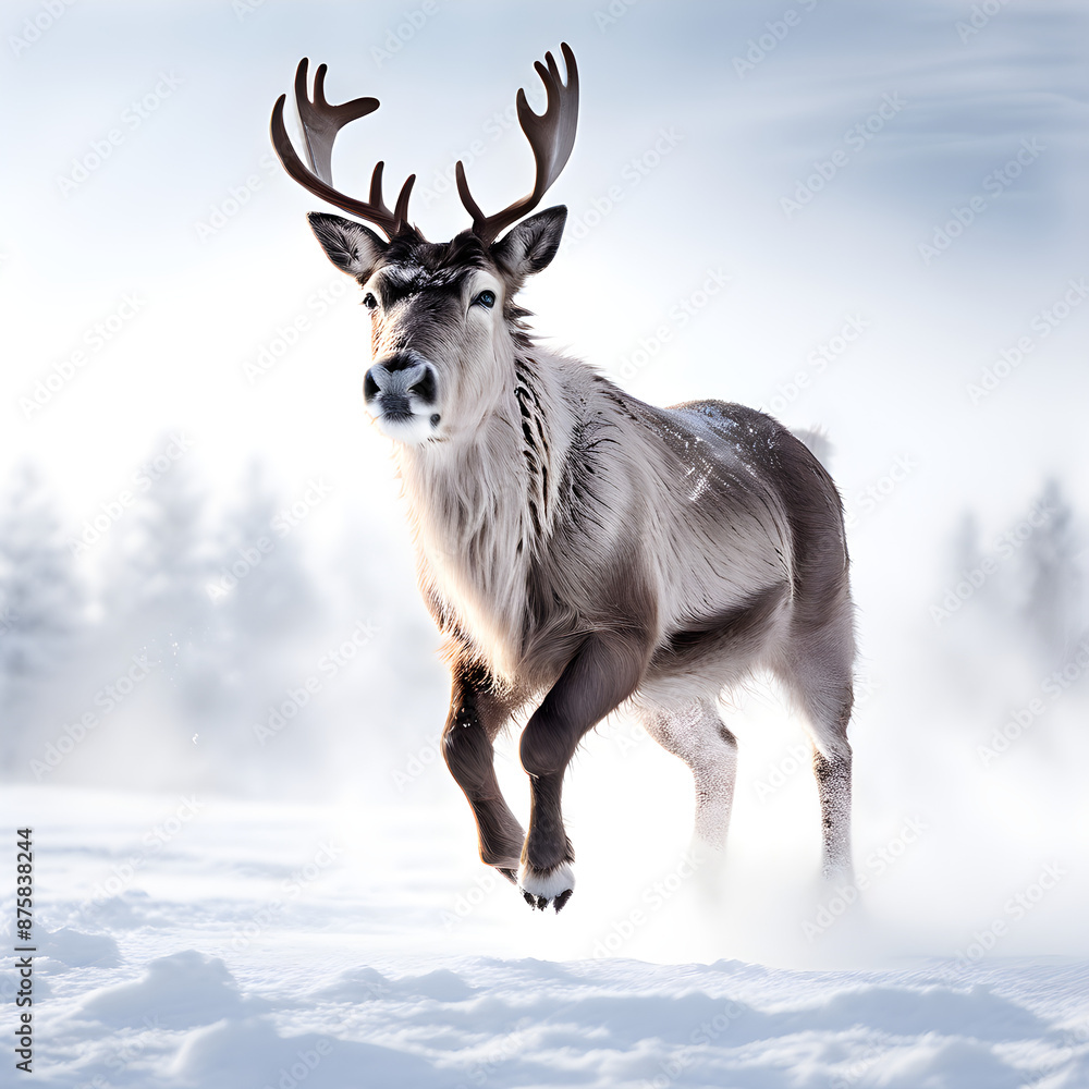 Obraz premium deer in snow