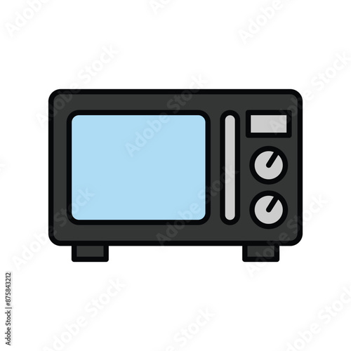 Microwave icon vector design templates simple and modern