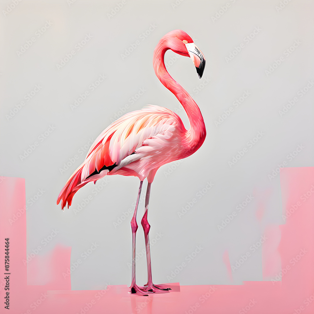 Fototapeta premium pink flamingo bird