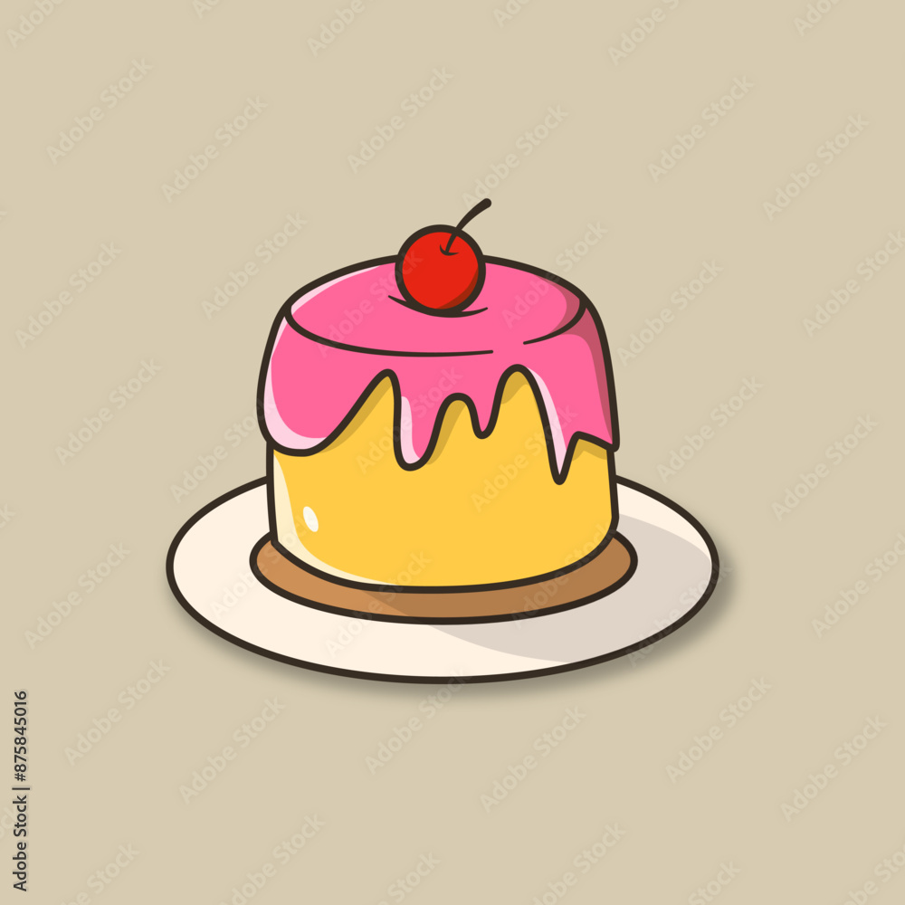 Pudding illustration Stock Vector Images