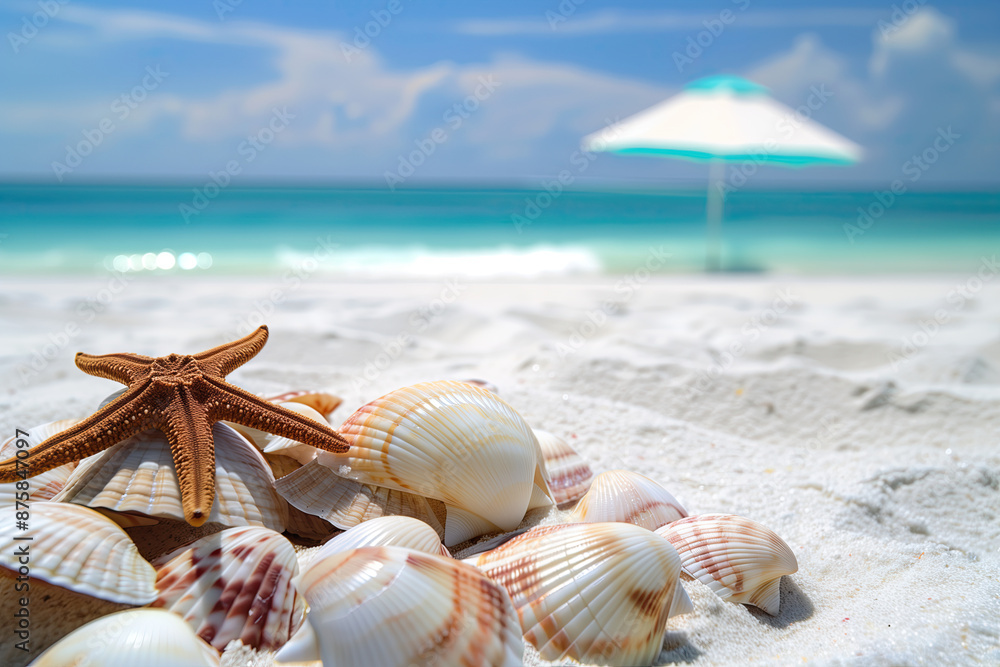 Seashells on the beach