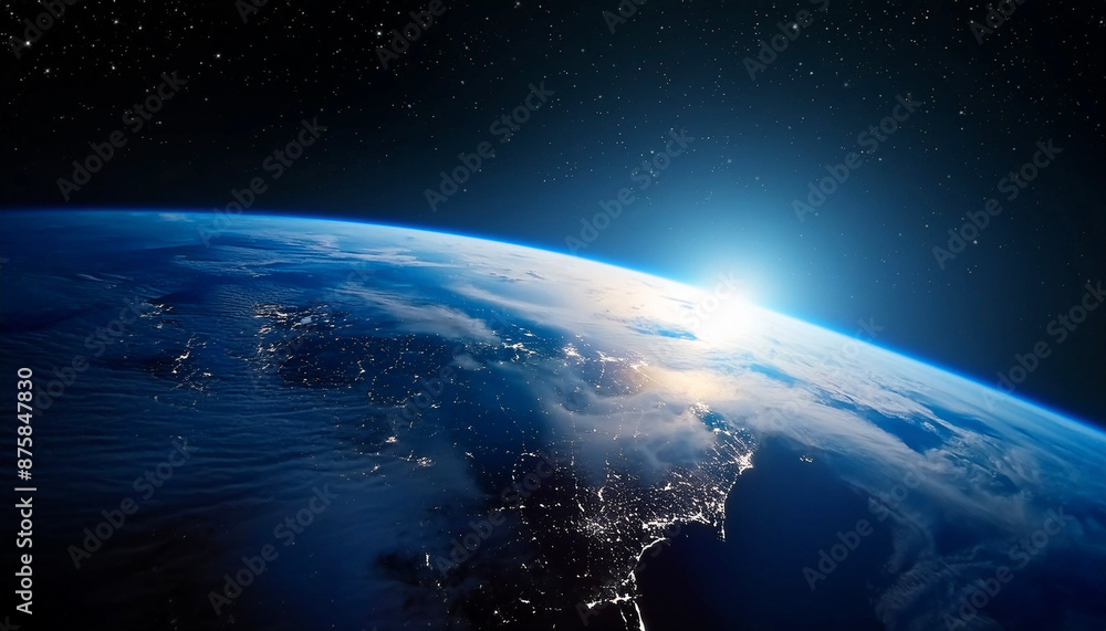 Obraz premium 宇宙 地球 earth Generative AI