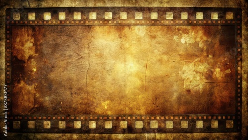 Vintage background with a weathered, damaged, and scratched film texture, with a dark vignette , retro, old, vintage