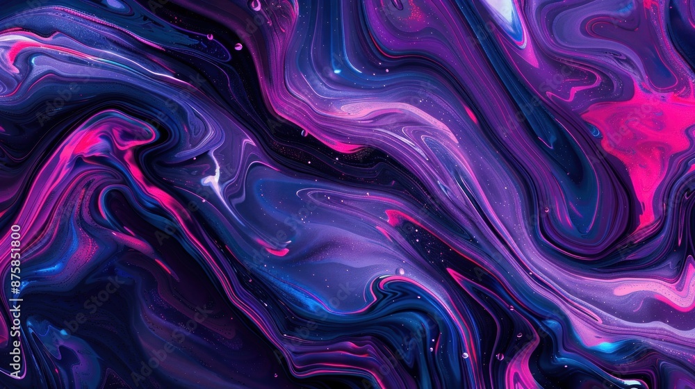 Fototapeta premium Abstract Swirling Purple and Pink