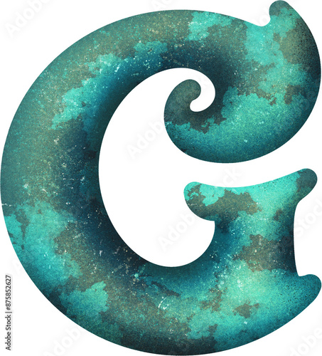 G Metal alphabet letter