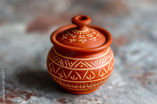A miniature clay tandoor, i...