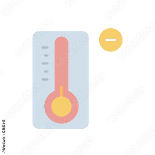 Temperature Minus vector icon