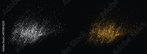 Luxury golden color gold glitter glow confetti texture background