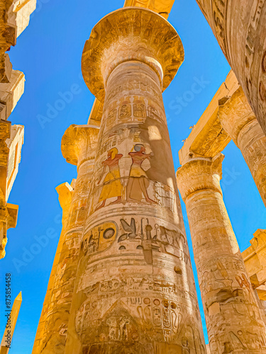 Karnak Temple is dedicated to the temple complex of Ancient Egypt. Thebes, Karnak, Luxor, Egypt