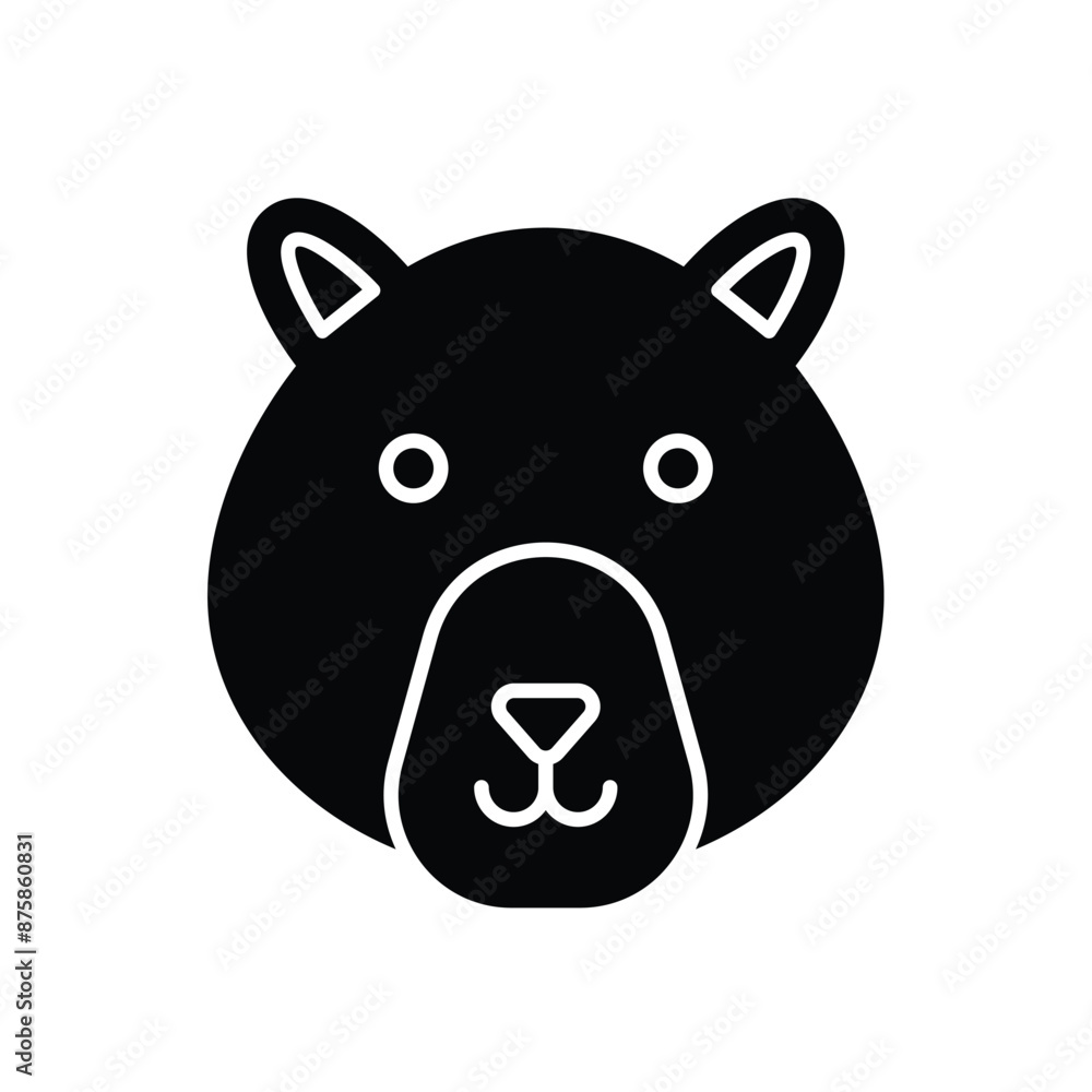 Polar Bear vector icon Polar Bear vector icon