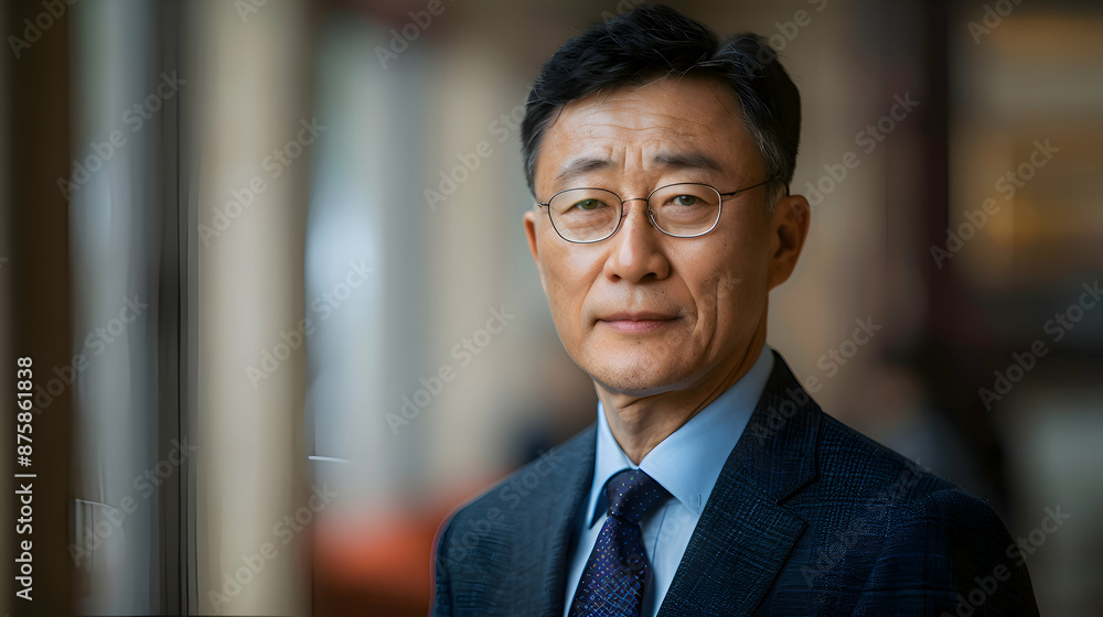 Crisis Management: A Chinese business leader in a strategy session, managing a crisis with a clear focus on the key speaker and a blurred background to emphasize tension Crisis Management: A Chinese business leader in a strategy session, managing a crisis with a clear focus on the key speaker and a blurred background to emphasize tension