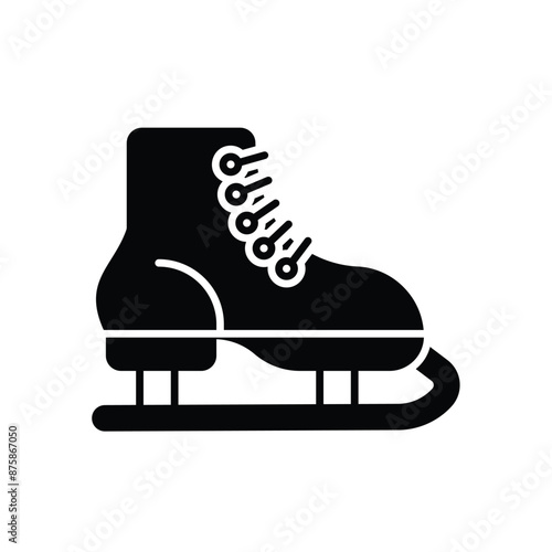 Ice Skate Shoe vector icon