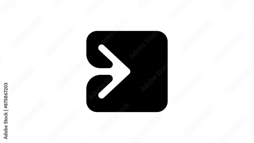 enter symbol, black isolated silhouette enter symbol, black isolated silhouette