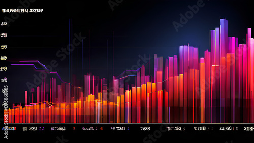 Performance at a glance! A colorful, wide bar chart makes market sector performance easy to understand
