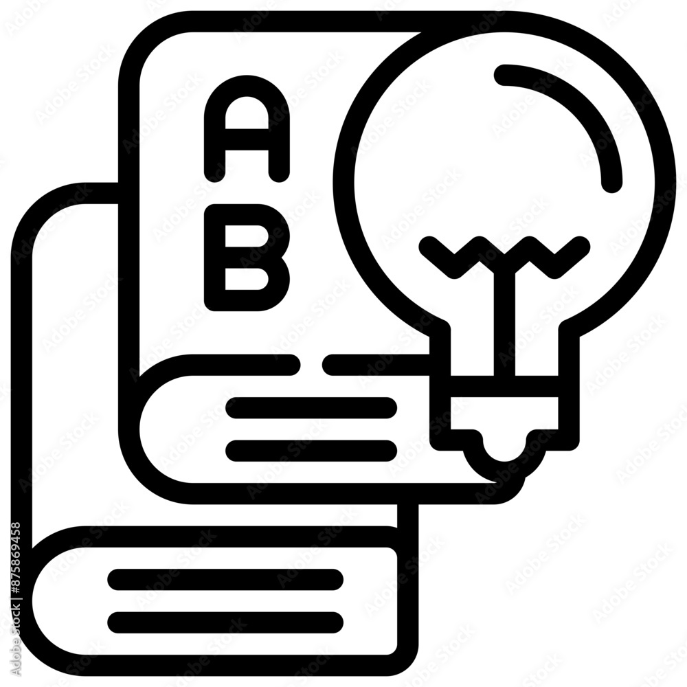 learning reading book education bulb knowledge simple line learning reading book education bulb knowledge simple line