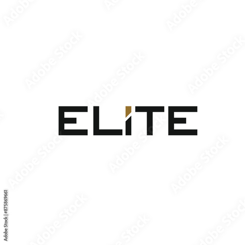 UNIQUE LUXURY MODERN MINIMALIST ELITE TEXT VECTOR