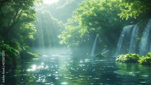 morning in the forest