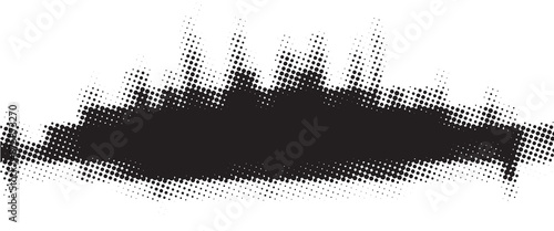 Spectrum Sound Background with Glowing Waves. Equalizer Design for Music, Data, Science and Technology