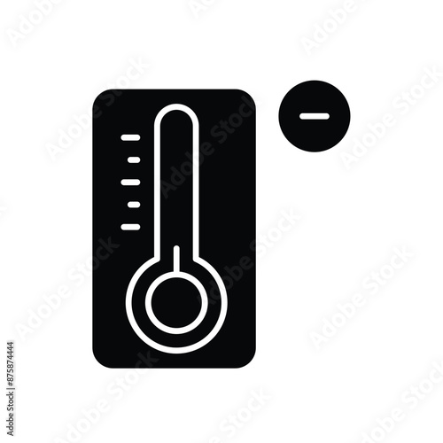 Temperature Minus vector icon