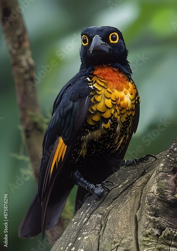 Black-and-tawny cotinga