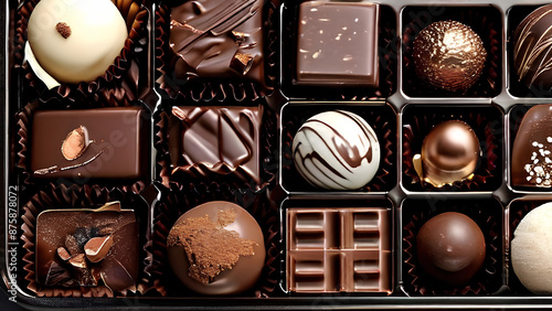 Chocolate heaven! A box overflowing with delicious chocolates is a dream come true for any chocoholic