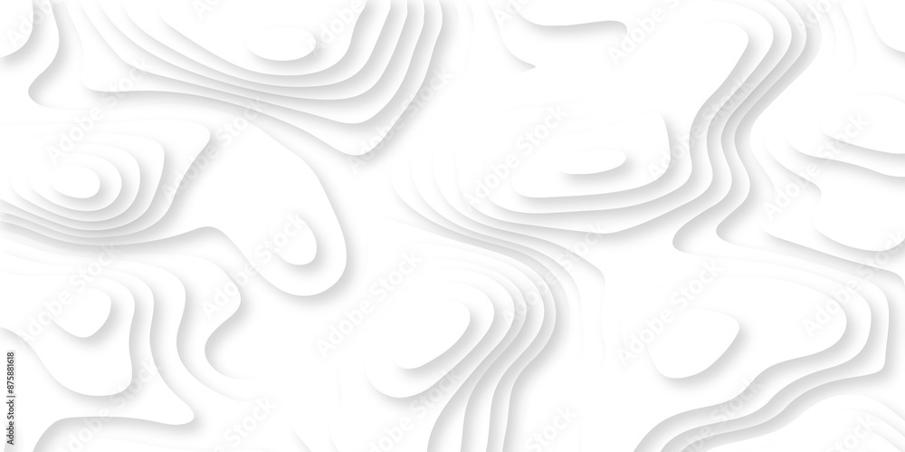 Pattern with lines and dots The stylized height of the topographic map contour in lines and contours isolated on transparent. Paper cut white topography contour lines map isolated on white background. Pattern with lines and dots The stylized height of the topographic map contour in lines and contours isolated on transparent. Paper cut white topography contour lines map isolated on white background.