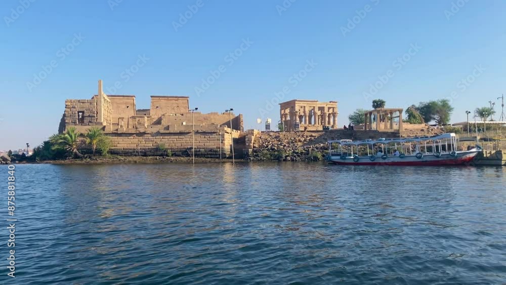 Temple of Isis at Philae Island in Aswan, Egypt Temple of Isis at Philae Island in Aswan, Egypt