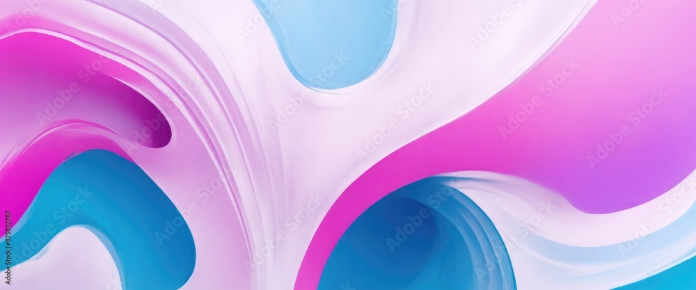 Abstract Pink, blanc, and blue background with waves Abstract Pink, blanc, and blue background with waves