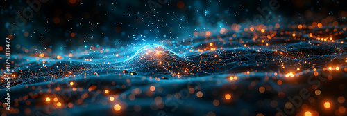 Innovative AI Laboratory Scene: Futuristic Banner Design