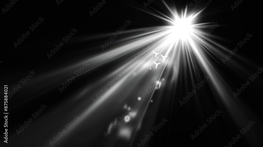 Obraz premium lighting flash on dark background