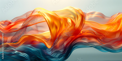 Futuristic AI Canvas in Copper and Teal